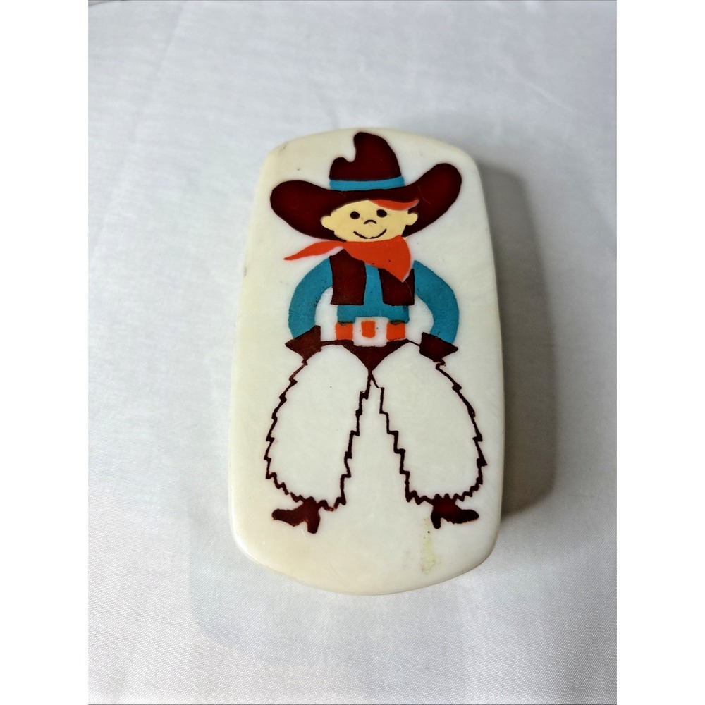 Vintage‎ Kids Treasure Masters Child Brush Set Cowboy 1980 - Picture 2 of 7